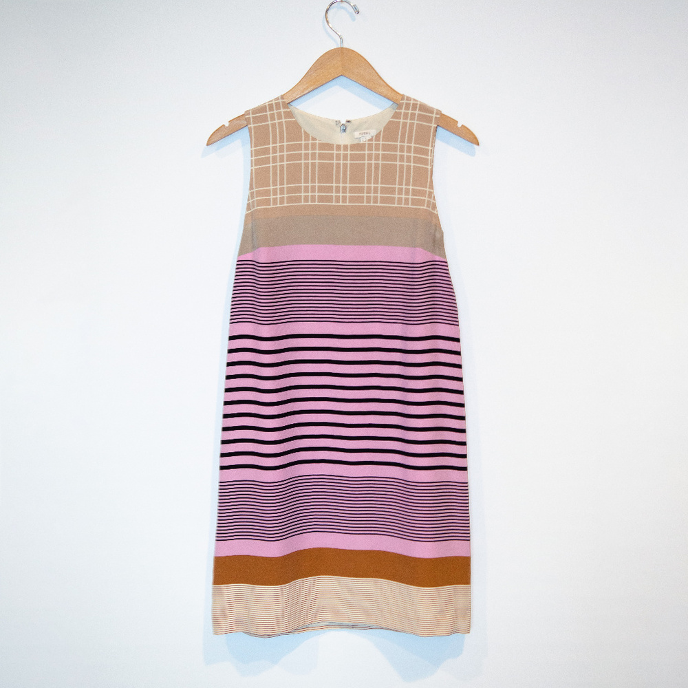 Fossil silk mod shift dress